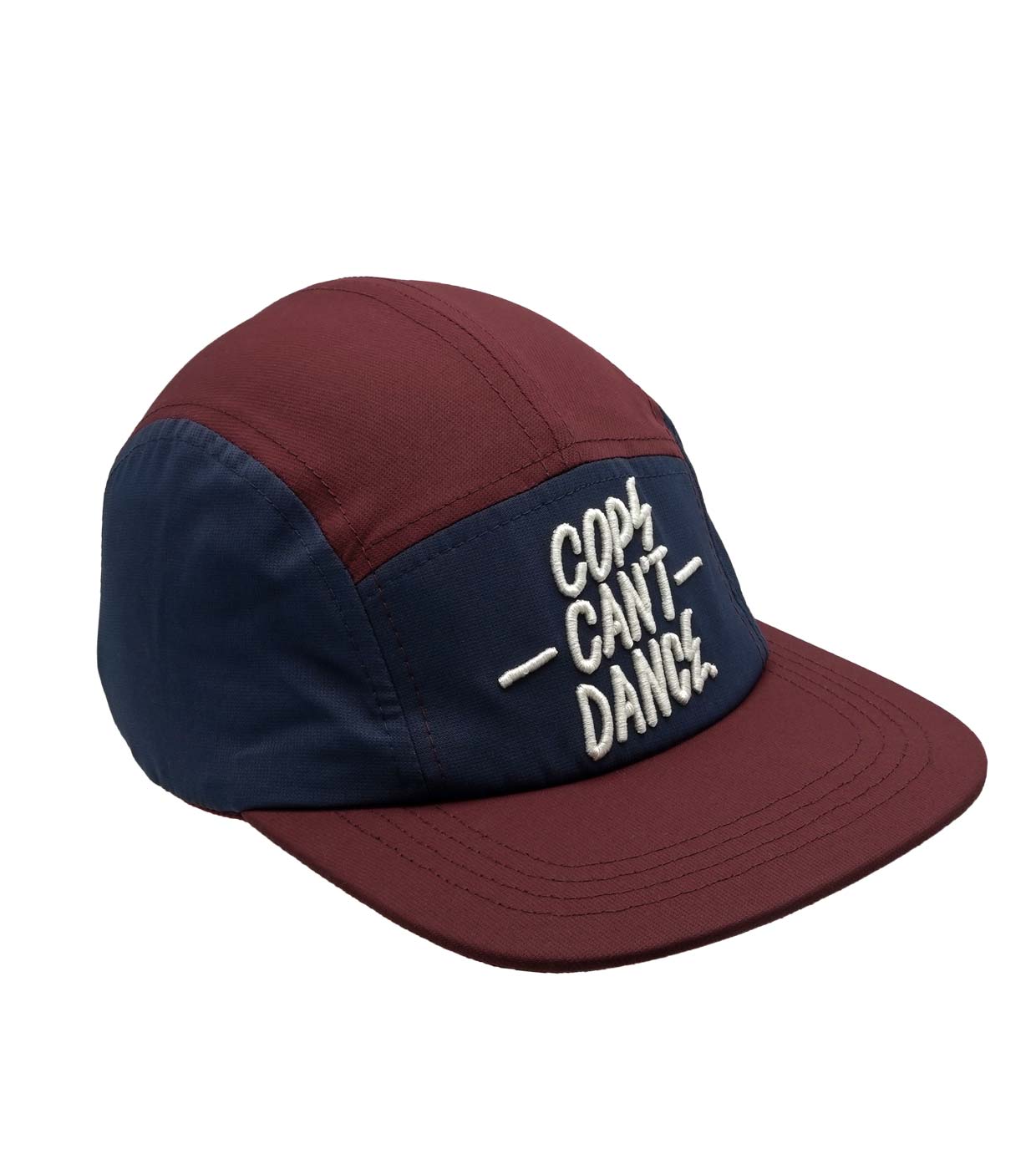 Mr. Serious cops can't dance cap maroon red right side