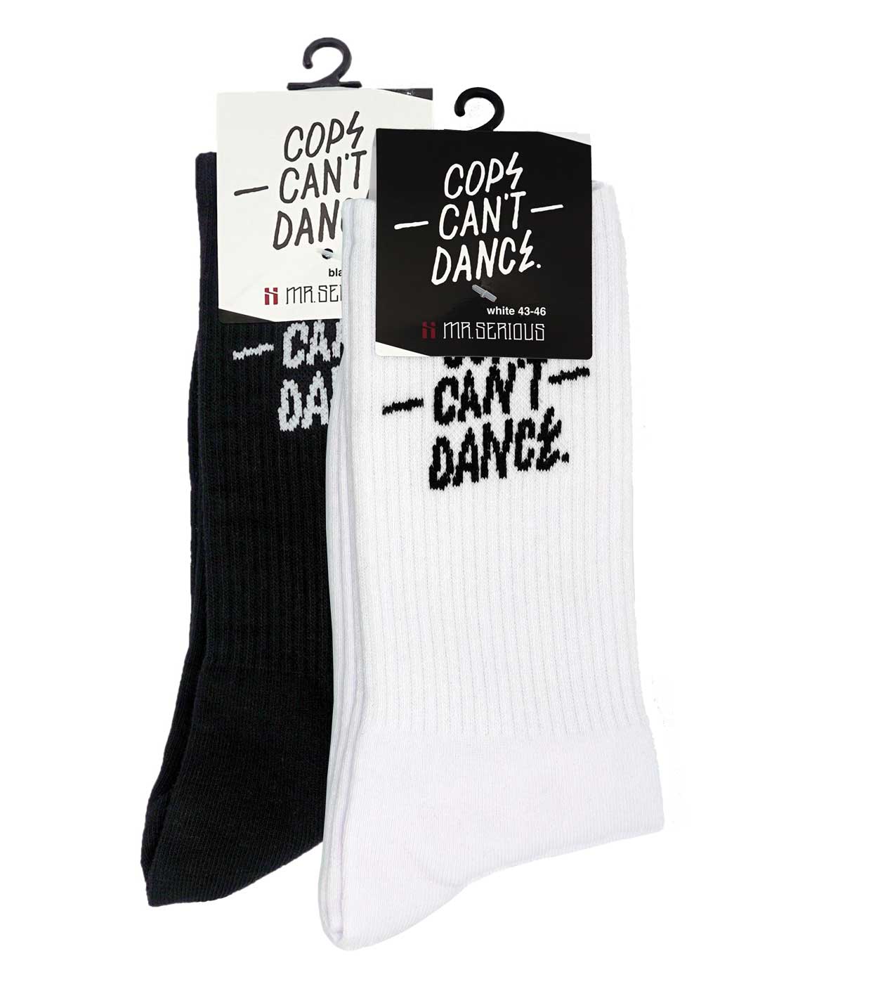 Mr. Serious cops can't dance socks deal